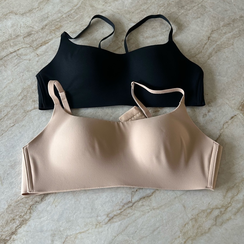 Auden Black and Cream Bralette Set